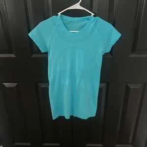 lululemon athletica Swiftly TechTurquoise Short Sleeve Top